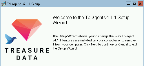 td-agent installation wizard